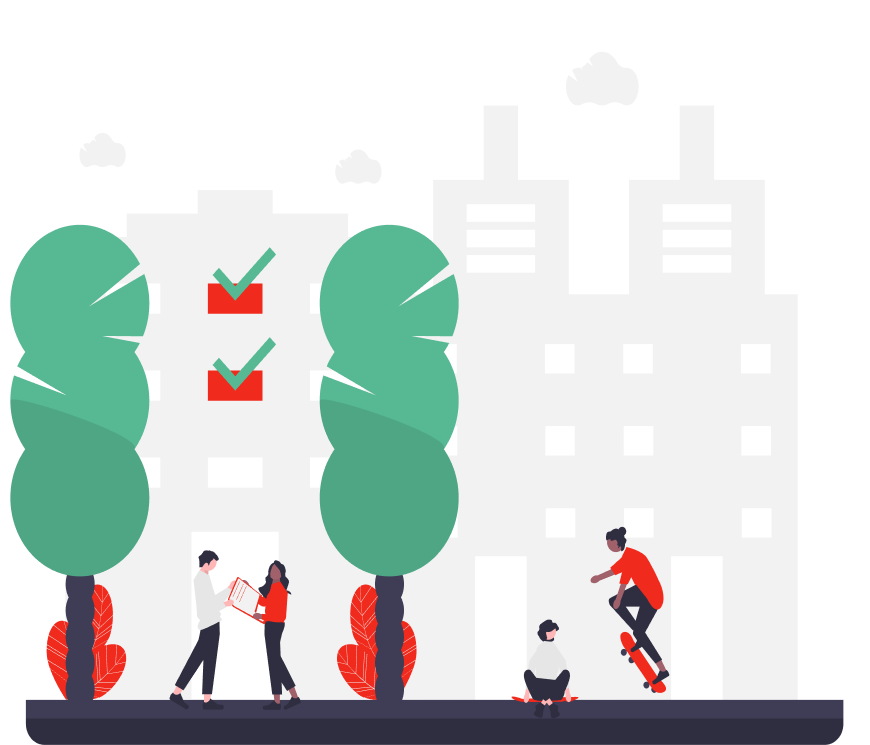 Desenho de uma faculdade